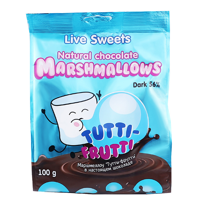 Маршмеллоу "Тутти-Фрутти" в горьком шоколаде